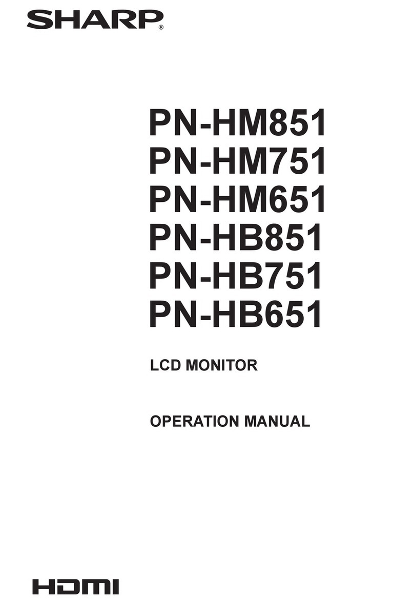 Sharp PN-HM851 User manual Sharp PN-HM851 User manual
