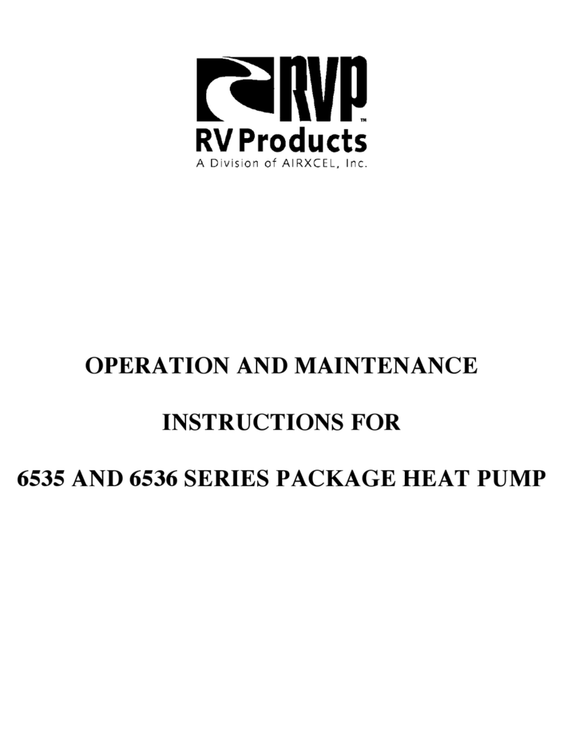 RVP 6535 SERIES Operation and maintenance instructions