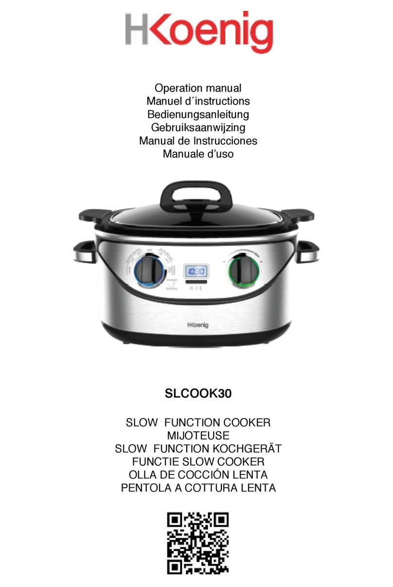 H.Koenig SLCOOK30 Operation manual