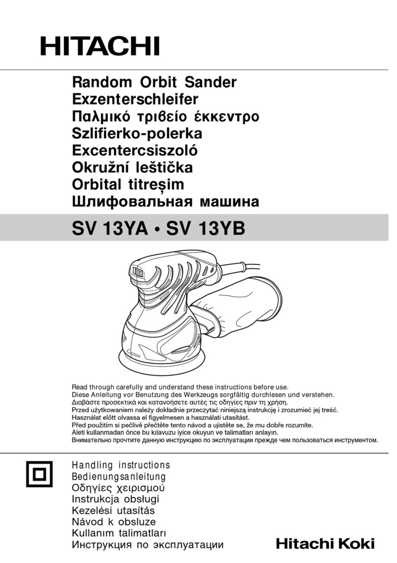 Hitachi Koki SV 13YB Handling instructions