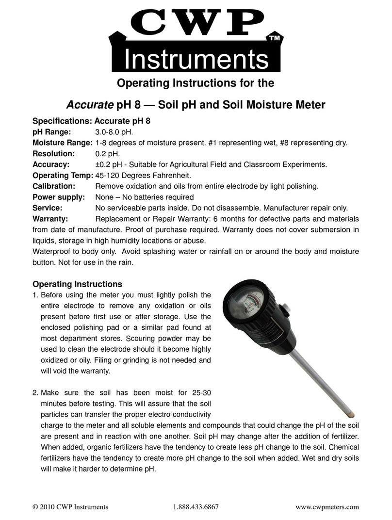 CWP Accurate pH 8 User manual