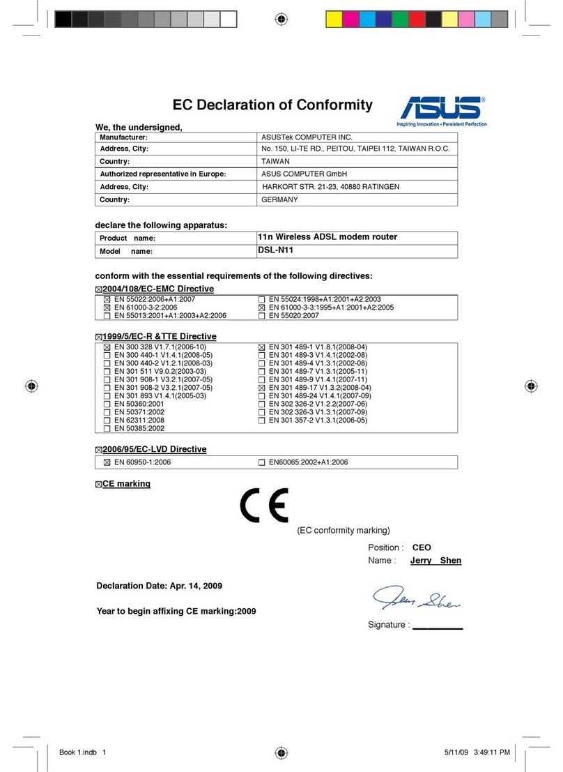 Asus DSL-N11 User manual