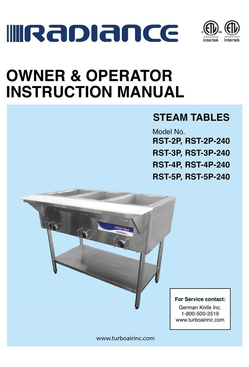 radiance RST-2P Owner & operator instruction manual