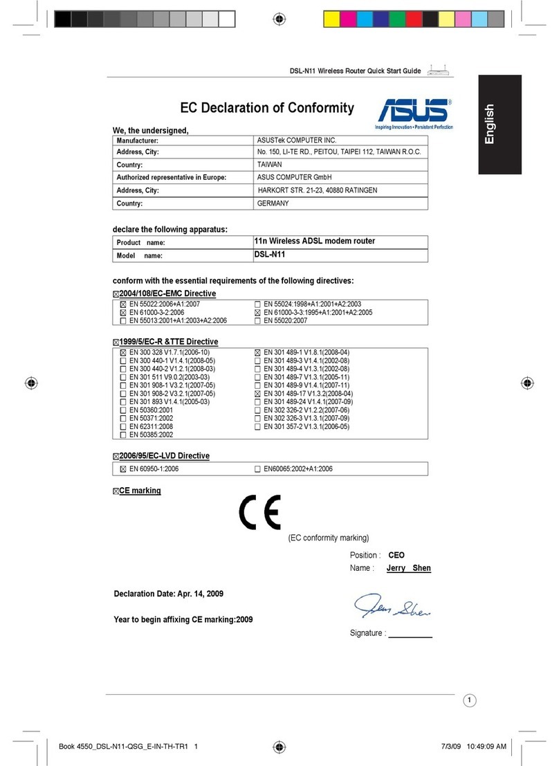 Asus DSL-N11 User manual