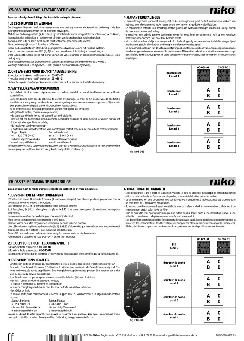 Niko 05-088 Complete manual
