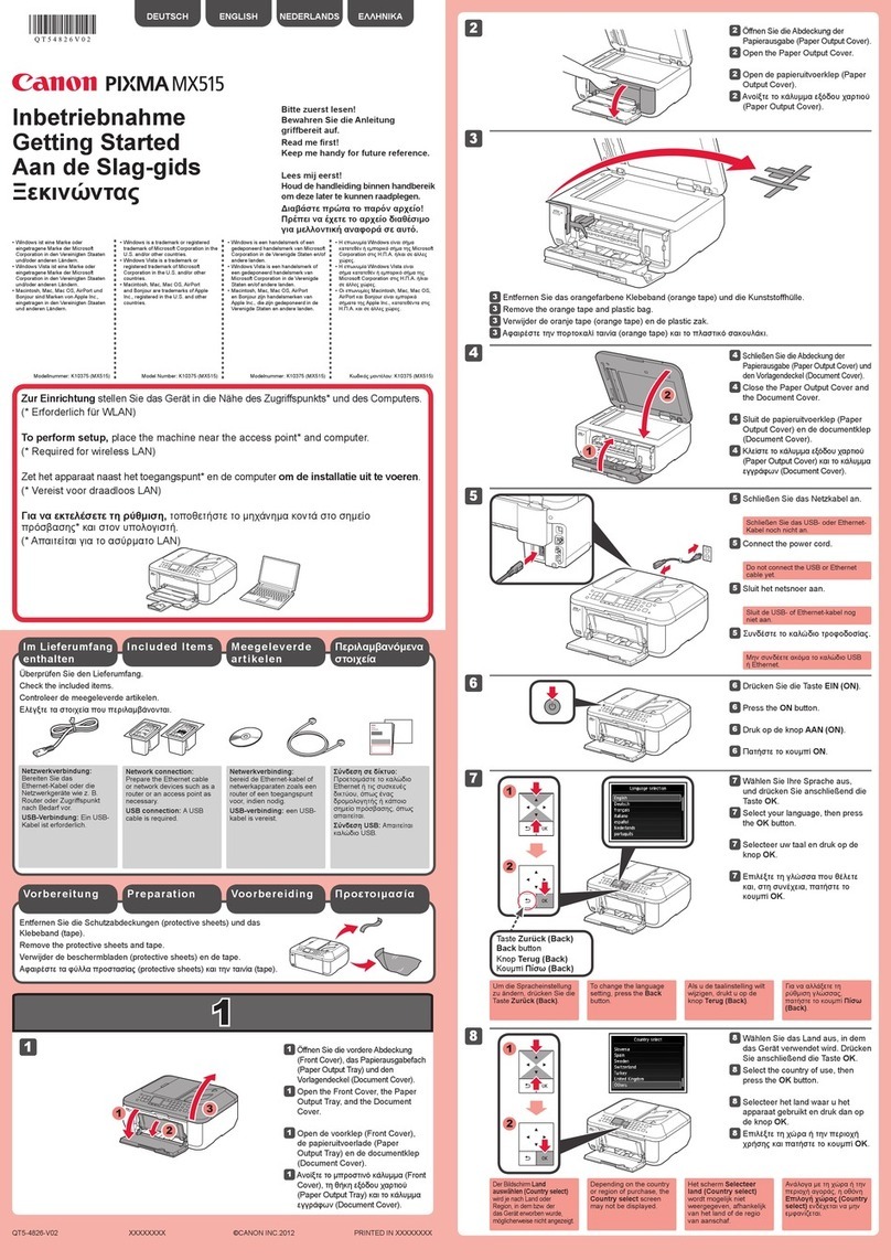 Canon PIXMA MX515 User manual
