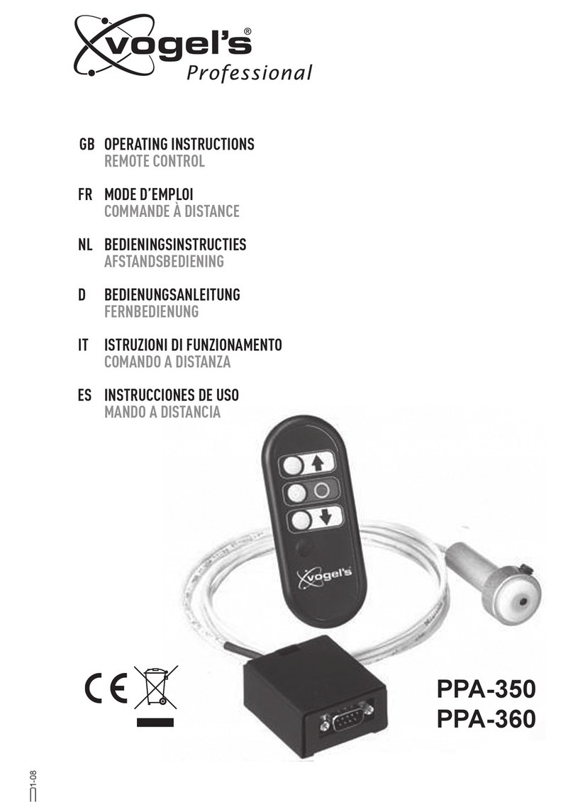 VOGELS PPA-350 operating instructions