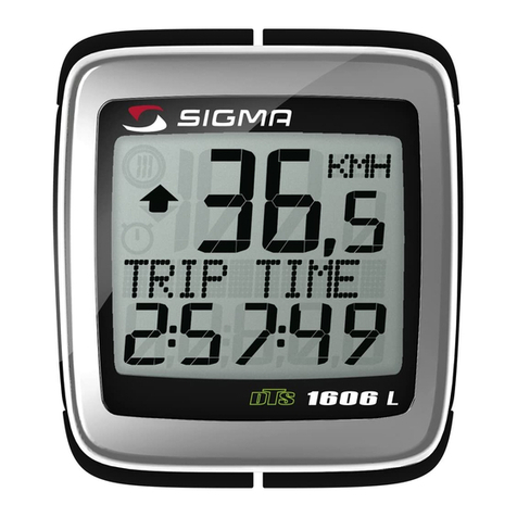 Sigma BC 1606L DTS cadence User manual