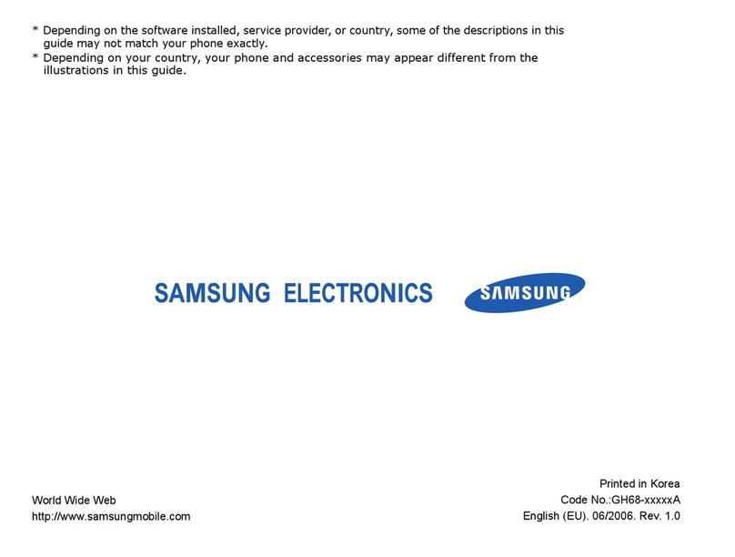 Samsung SGH-Z610 User manual