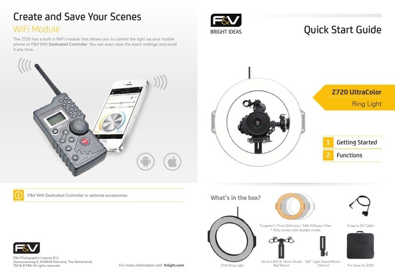 F&V Z720 UltraColor quick start guide