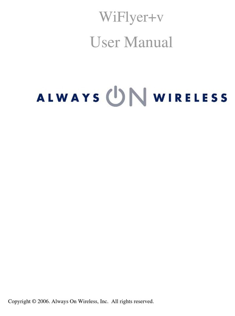 Always On Wireless WiFlyer+v user manual
