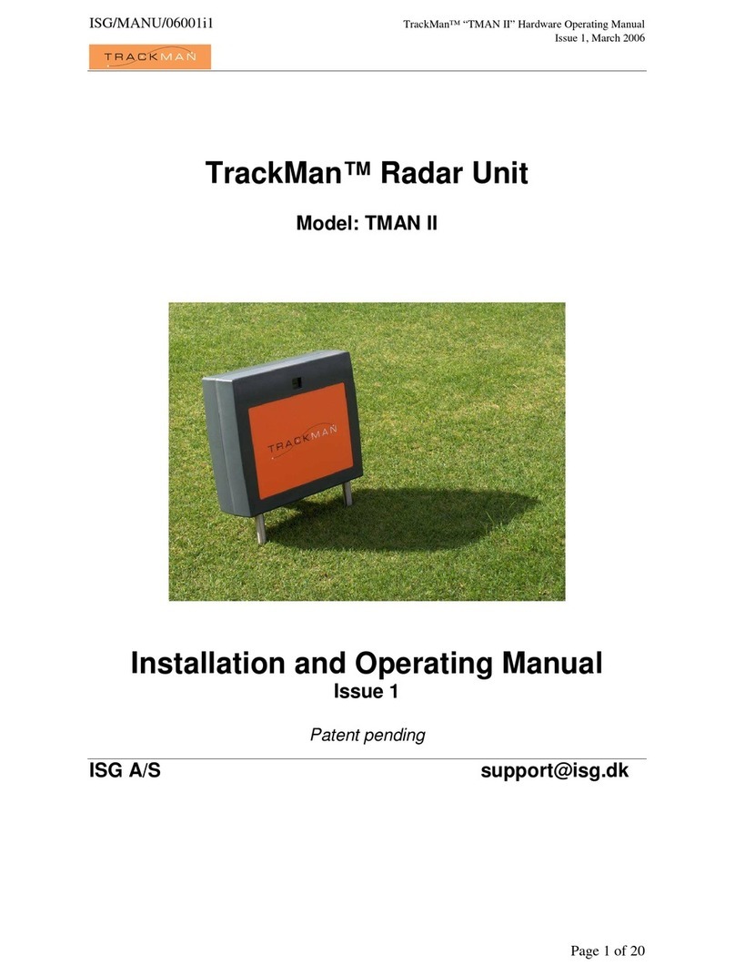 TrackMan TMAN II Installation and operating manual