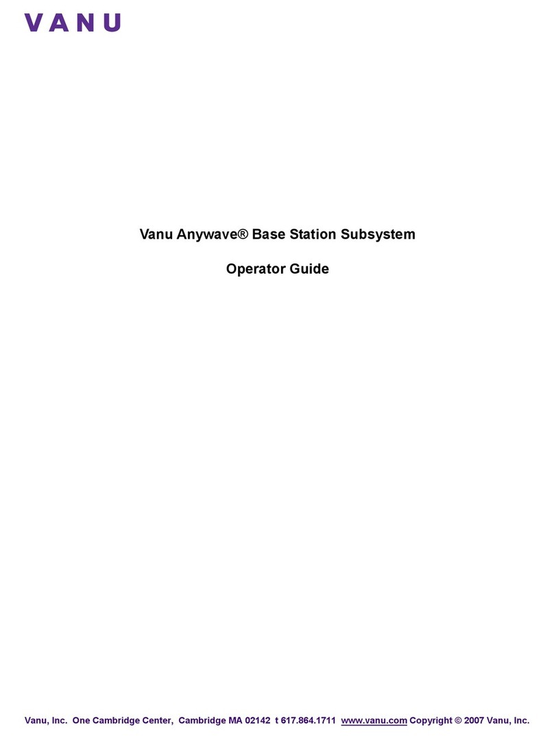 Vanu Anywave Base Station Subsystem Operator's guide