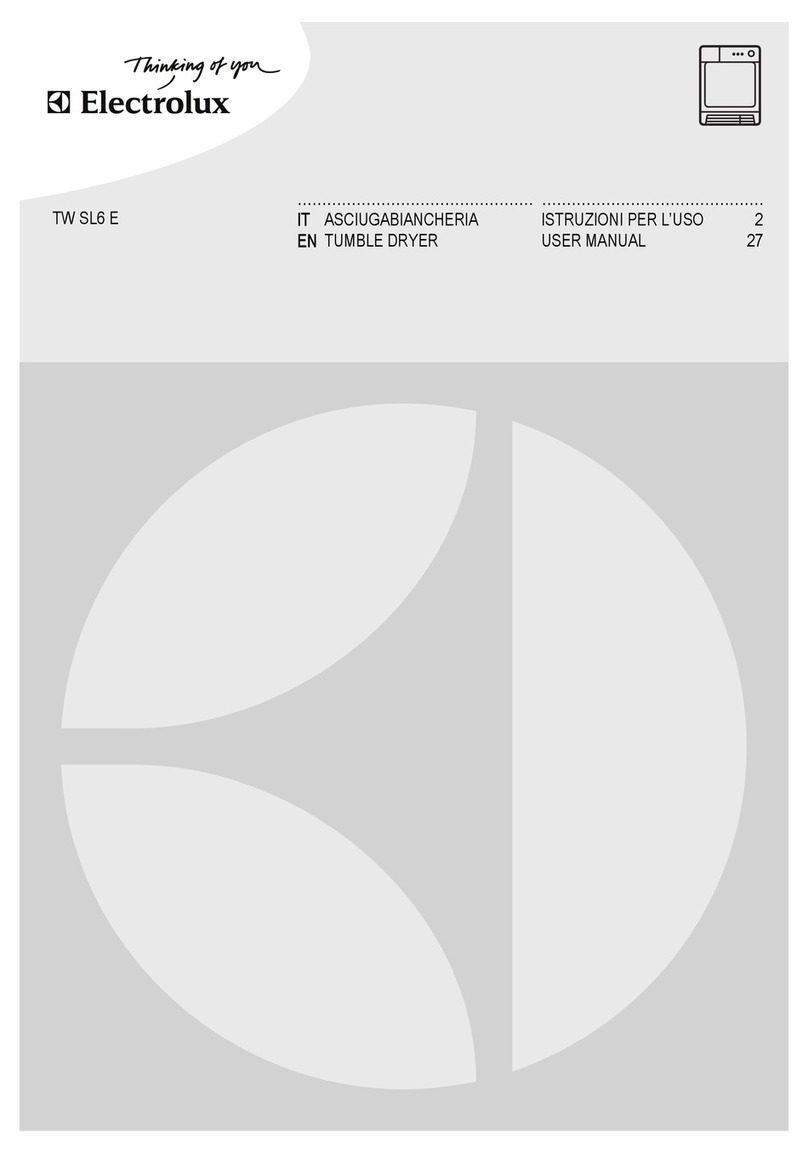Electrolux TW SL6 E user manual