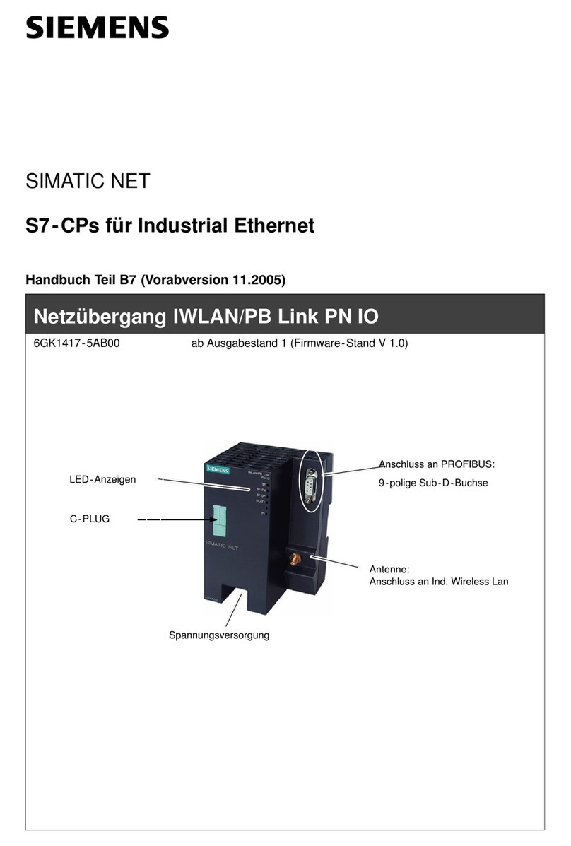 Siemens SIMATIC NET S7-CPs User manual