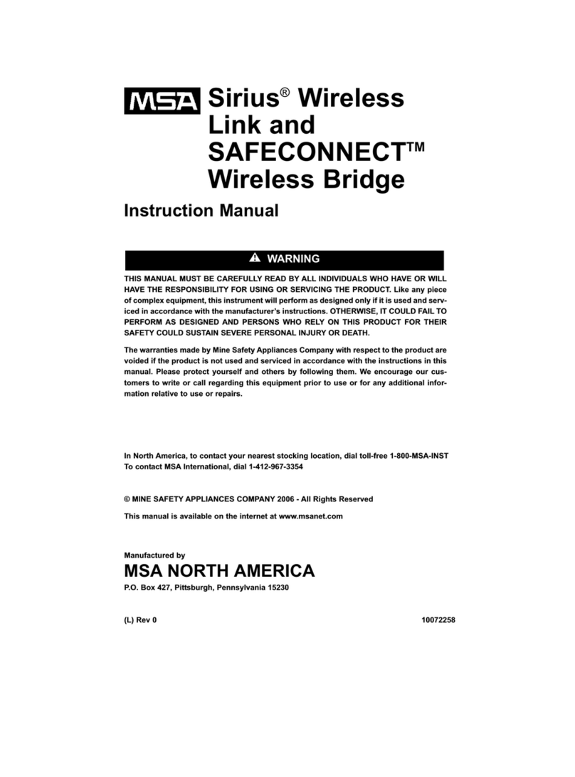 MSA Sirius instruction manual