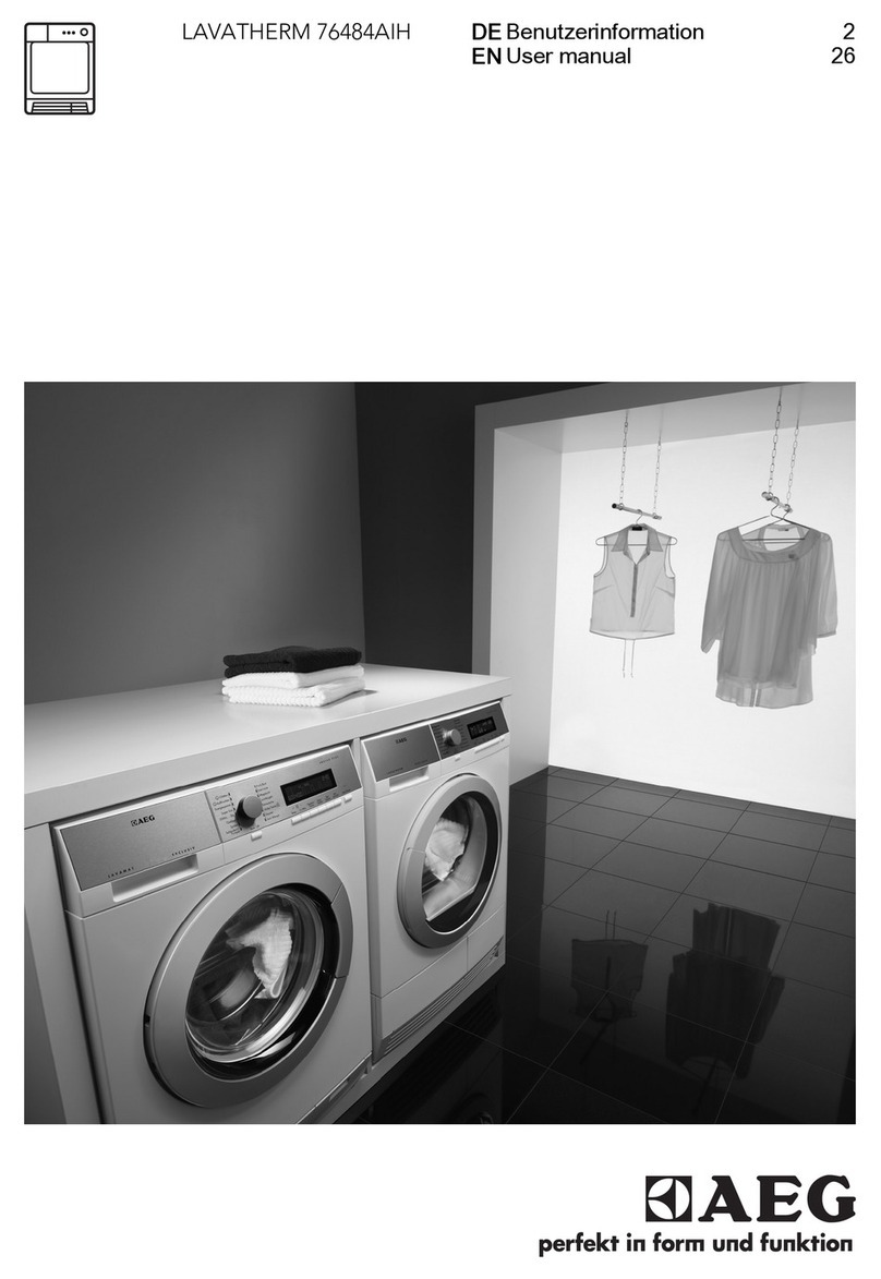AEG LAVATHERM 76484AIH User manual