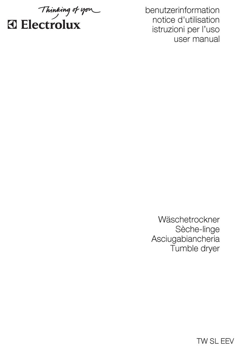 Electrolux TW SL EEV User manual