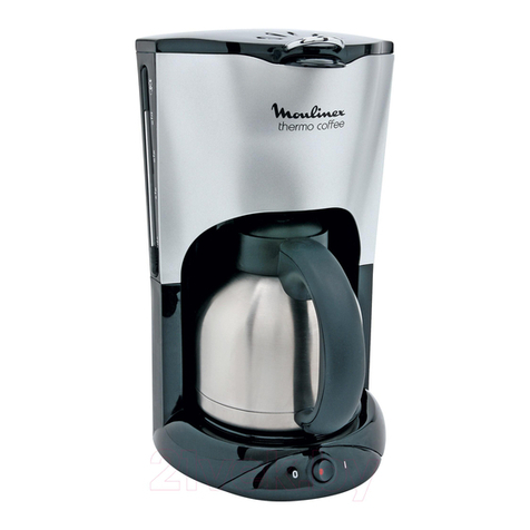Moulinex Thermo Coffee CJ6005 manual