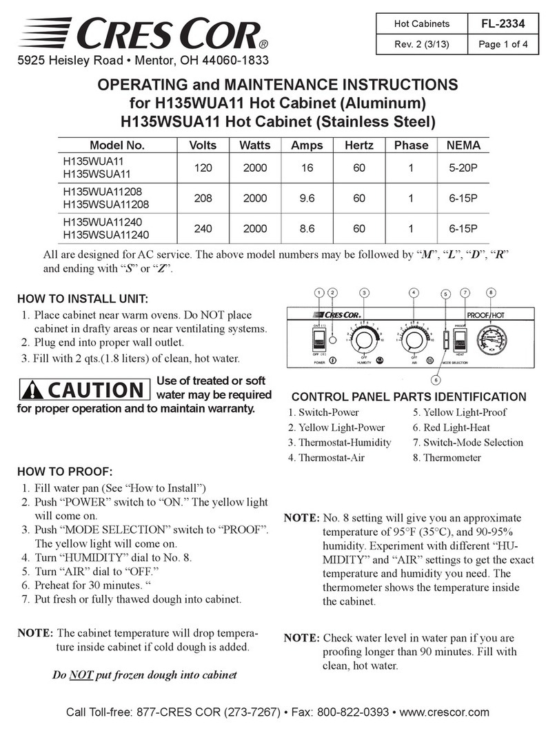 Cres Cor H135WUA11 Manual