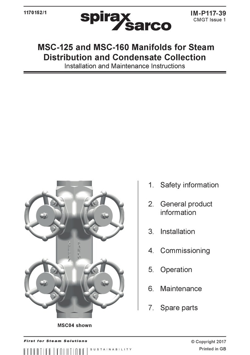 Spirax Sarco MSC-125 User manual