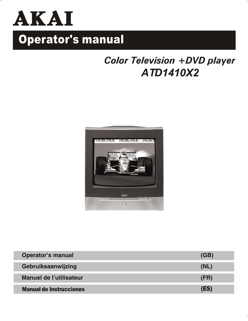 Akai ATD1410X2 Operator's manual