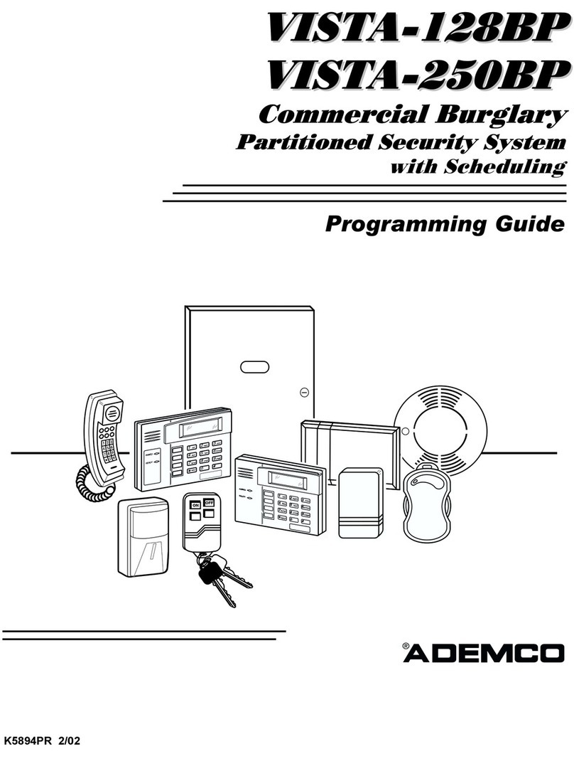 ADEMCO Vista-128BP Operating instructions