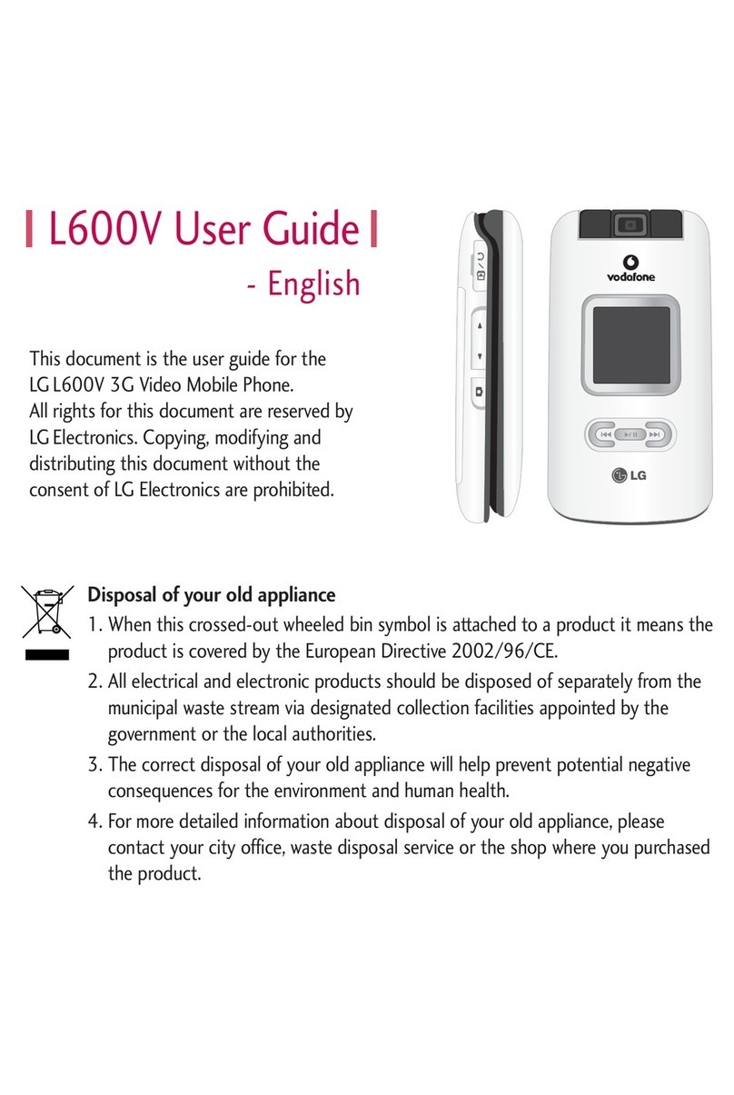 LG Vodafone L600V User manual