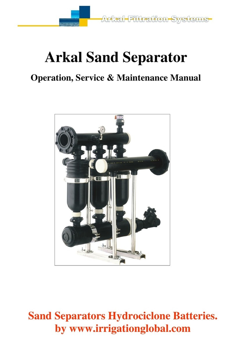 Arkal 2" Sand Separator Operation, Service & Maintenance Manual Arkal 2" Sand Separator Operation, Service & Maintenance Manual