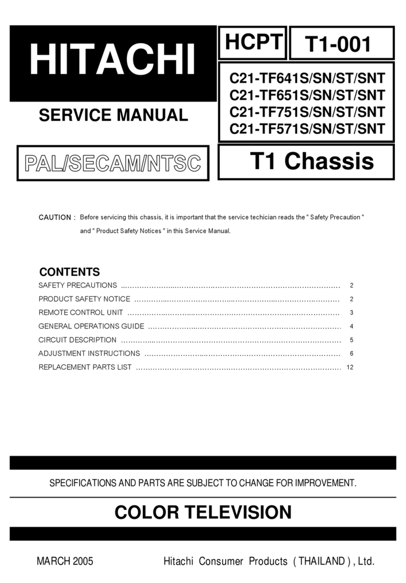Hitachi C21-TF641S User manual