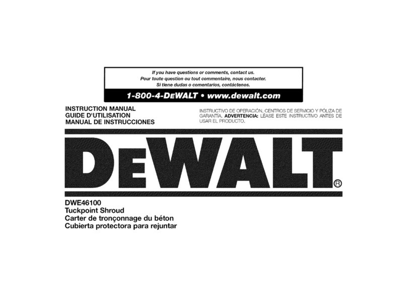 DeWalt DWE46100 User manual