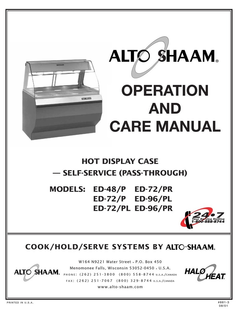 Alto-Shaam ED-96/PR User manual