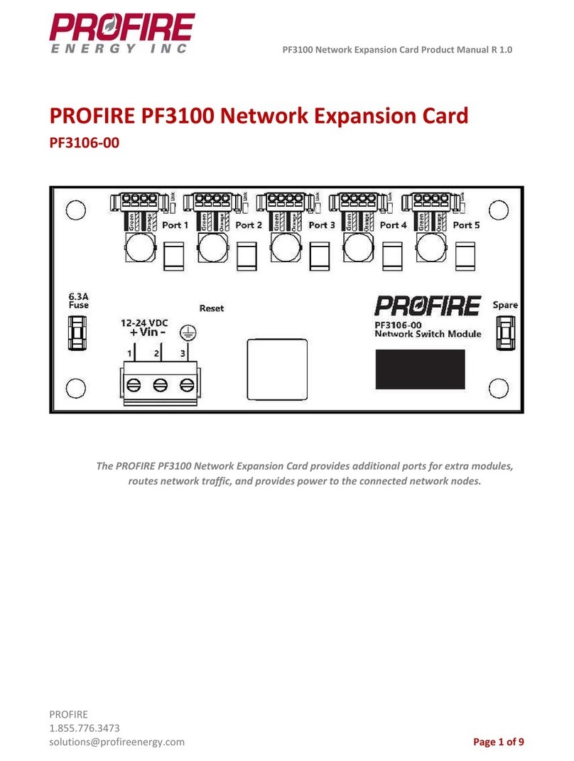 Profire Energy PF3106-00 product manual Profire Energy PF3106-00 product manual