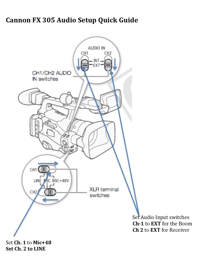 Canon FX 305 User manual