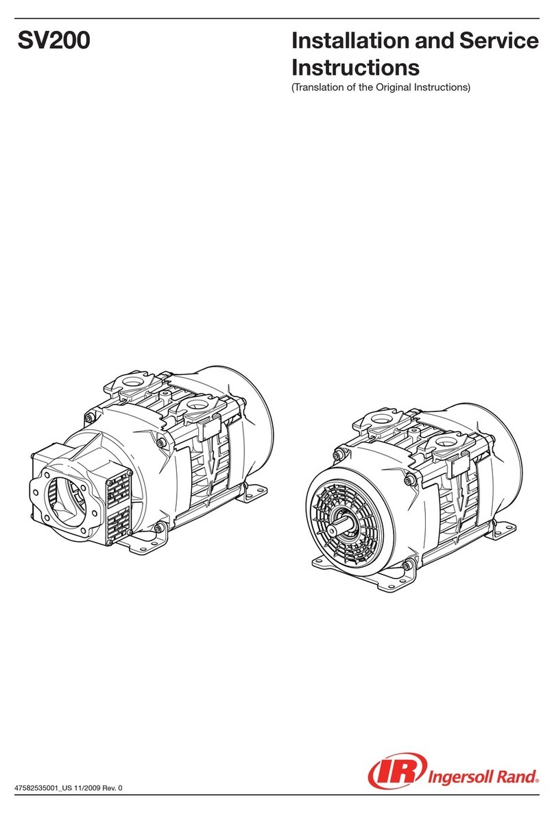 Ingersoll-Rand SV200 Quick guide