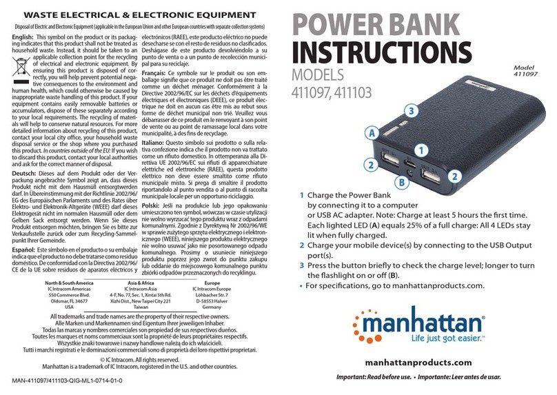 Manhattan 411097 instructions