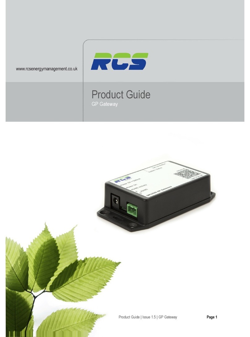 RCS SM1020 Product guide