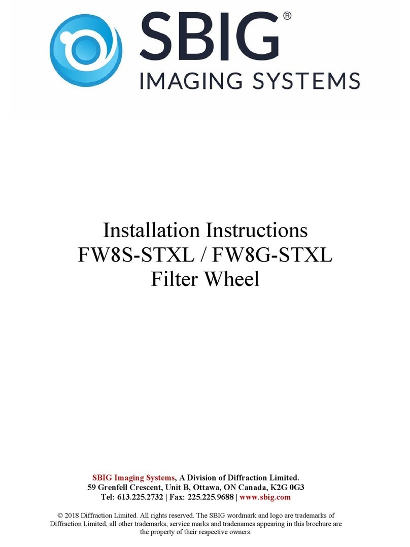 SBIG FW8S-STXL installation instructions