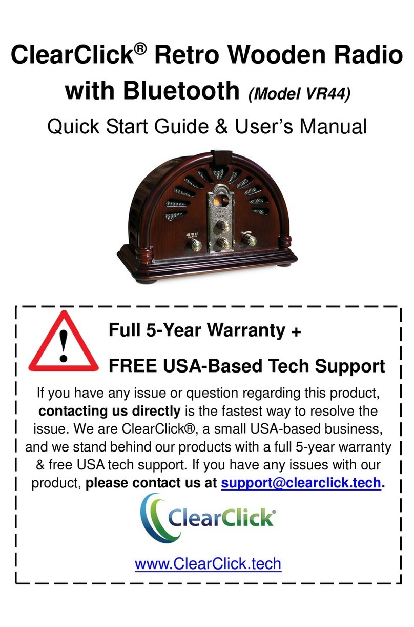 ClearClick VR44 Quick start guide & user manual