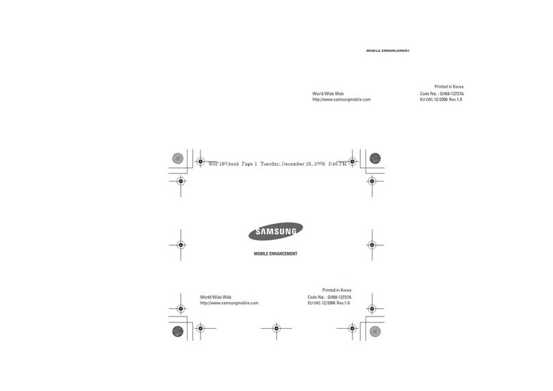 Samsung WEP180 - Headset - Over-the-ear User manual Samsung WEP180 - Headset - Over-the-ear User manual