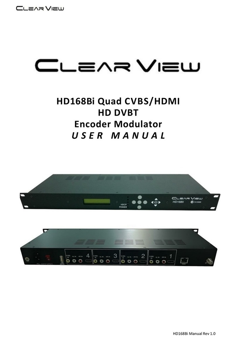 ClearView HD168Bi user manual
