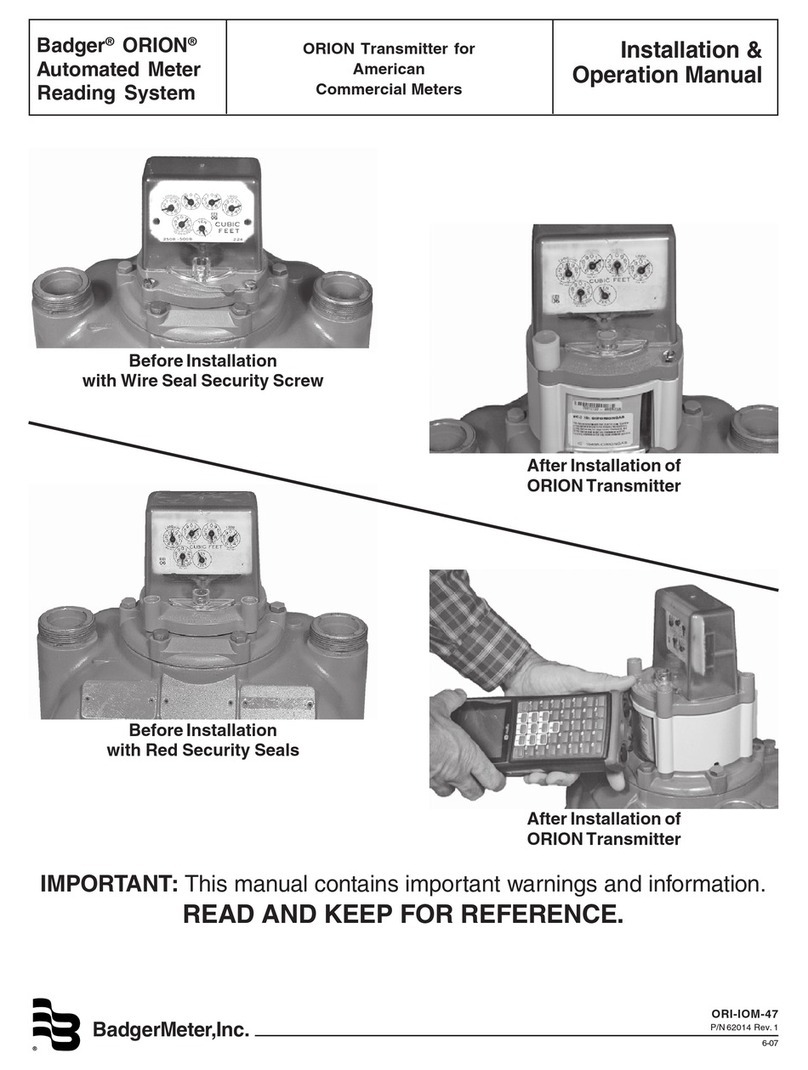 Badger Meter Orion 64989-002 User manual