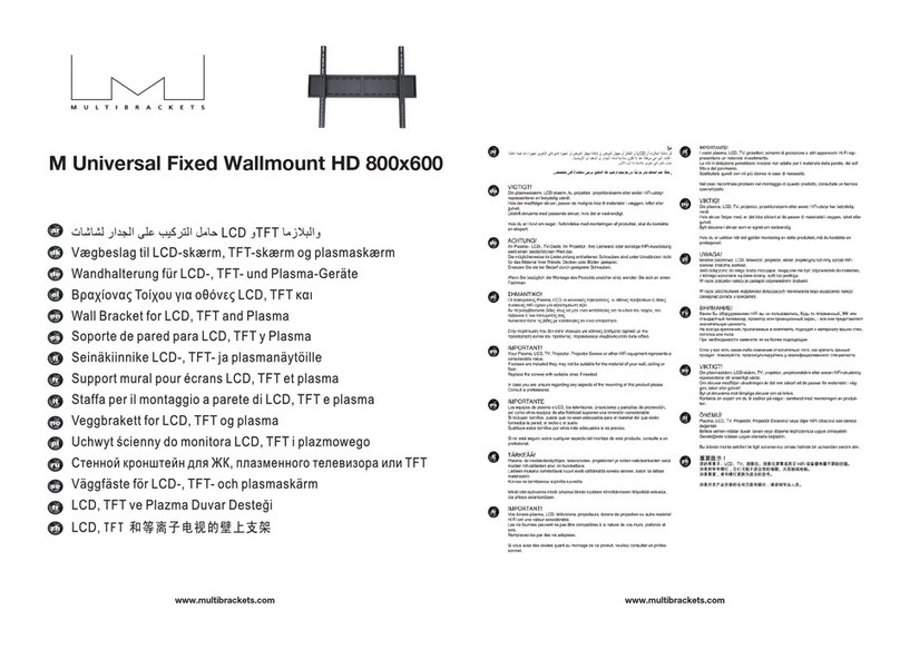 Multibrackets M Universal Fixed Wallmount HD 800x600 manual