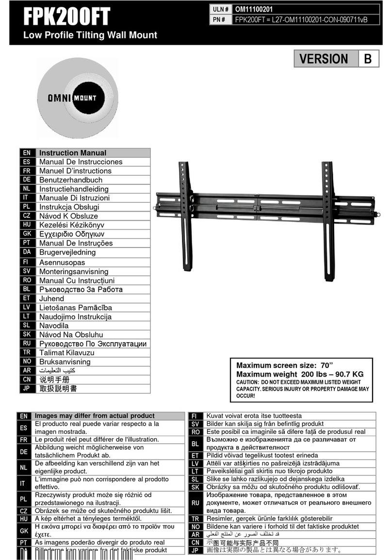 Omnimount FPK200FT User manual