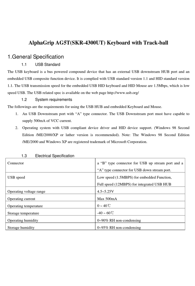 Alphagrip AG5T User manual