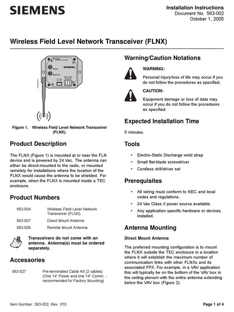 Siemens FLNX User manual Siemens FLNX User manual