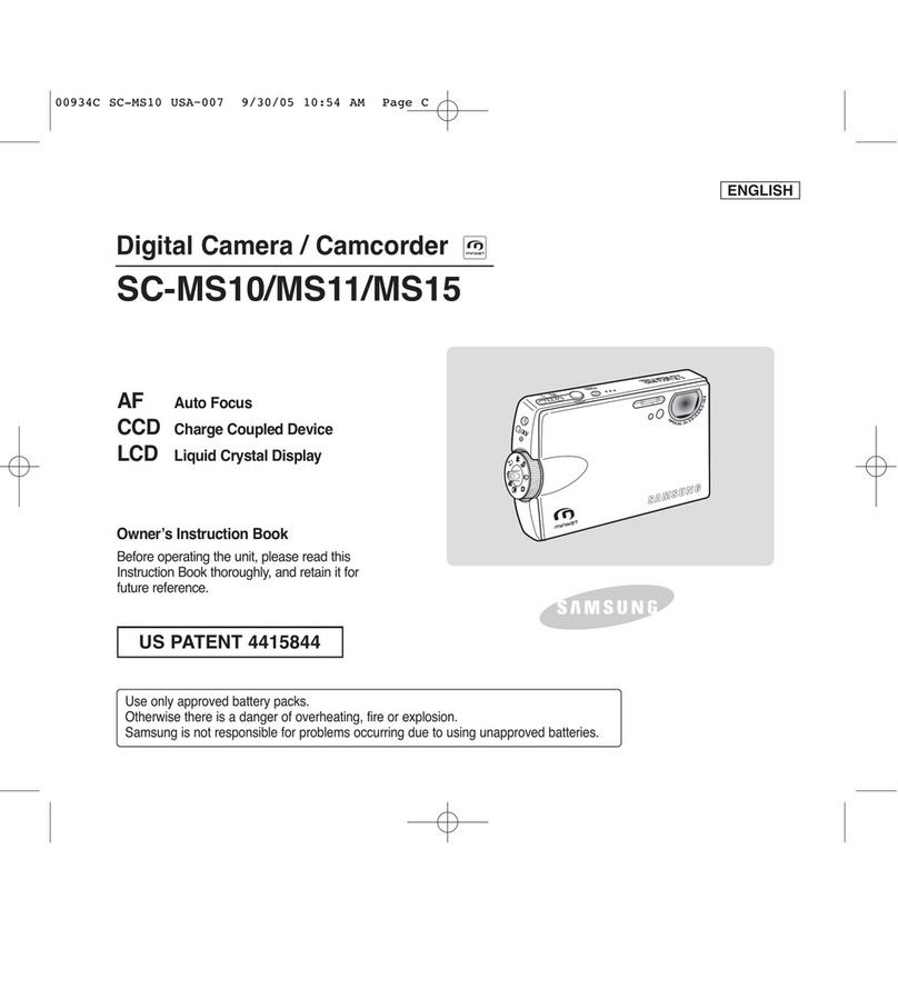 Samsung Miniket Photo SC-MS10 Owner's instruction book