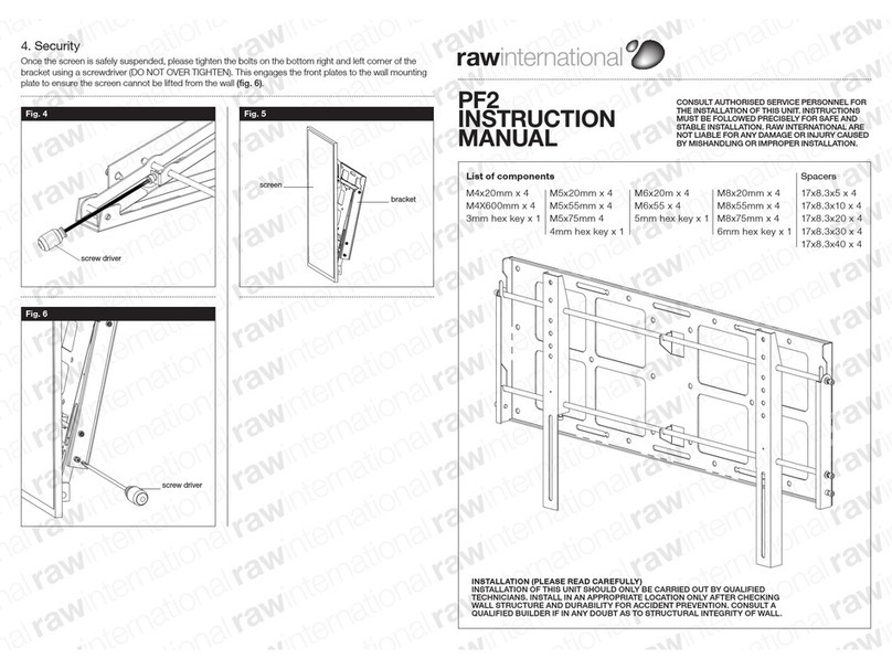 Rawinternational PF2 instruction manual