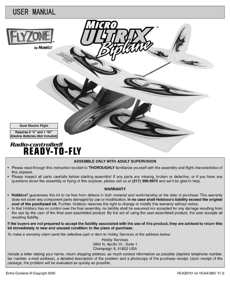 Flyzone Micro Ultrix Biplane User manual