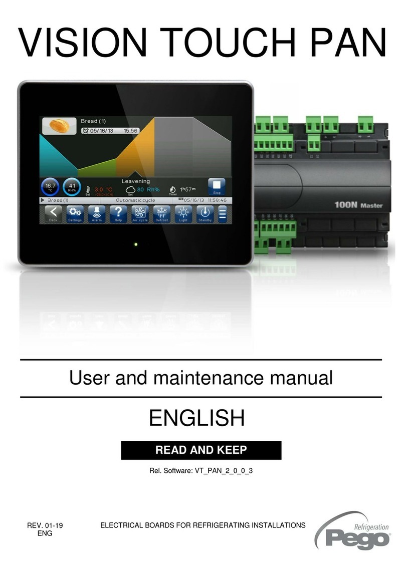 Pego VISION TOUCH PAN User and maintenance manual